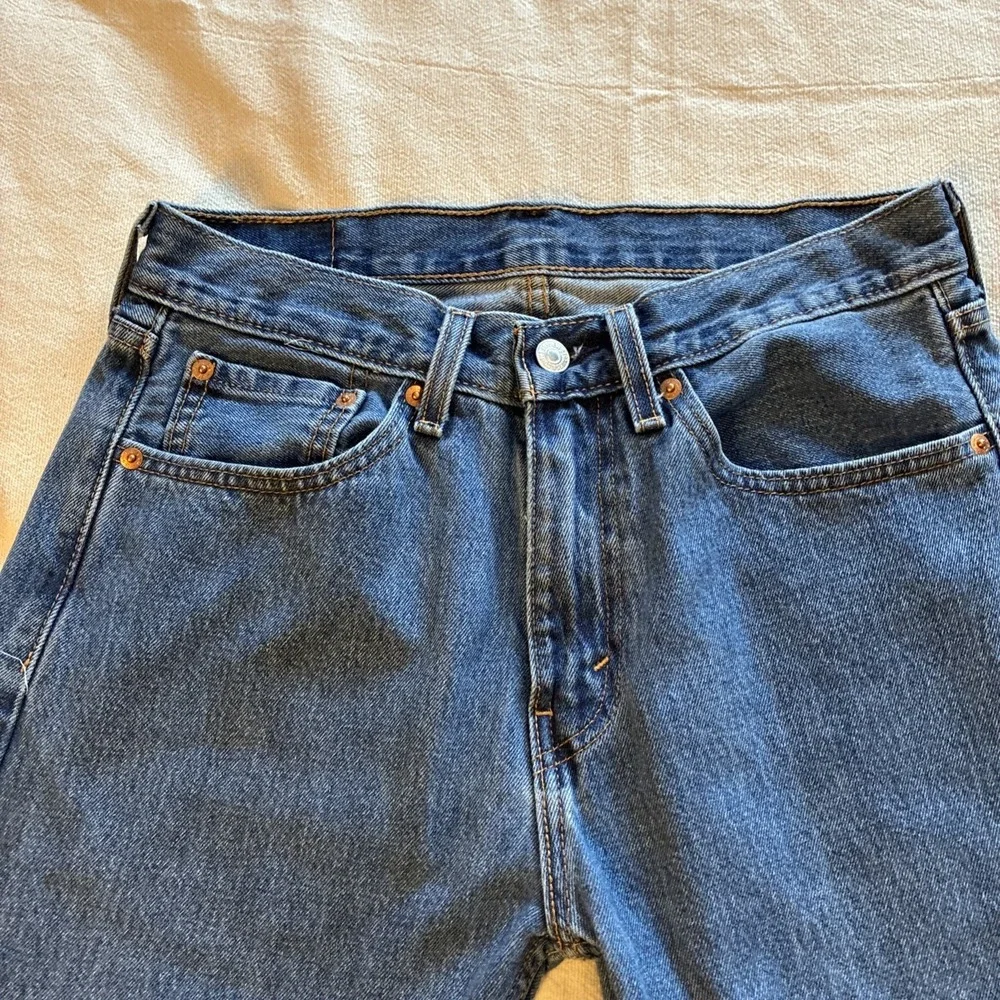 Levi's Men's Jeans 505 31 X 32** Med Blue Straight Dad Jeans Normcore Blokecore
